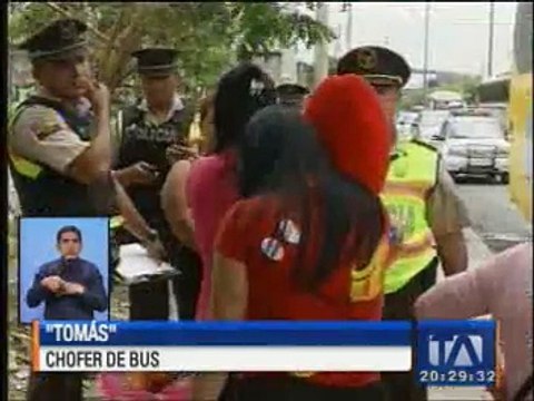 Pasajeros de un bus de Guayaquil fueron asaltados