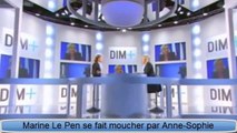 Marine Le Pen se fait moucher par Anne-Sophie Lapix