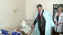 Ukrainian President visits those wounded in Kiev clashes