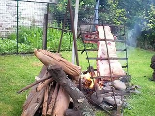 ASADO AL ASADOR CON MATAMBRITO Y COSTILLAR DE CERDO