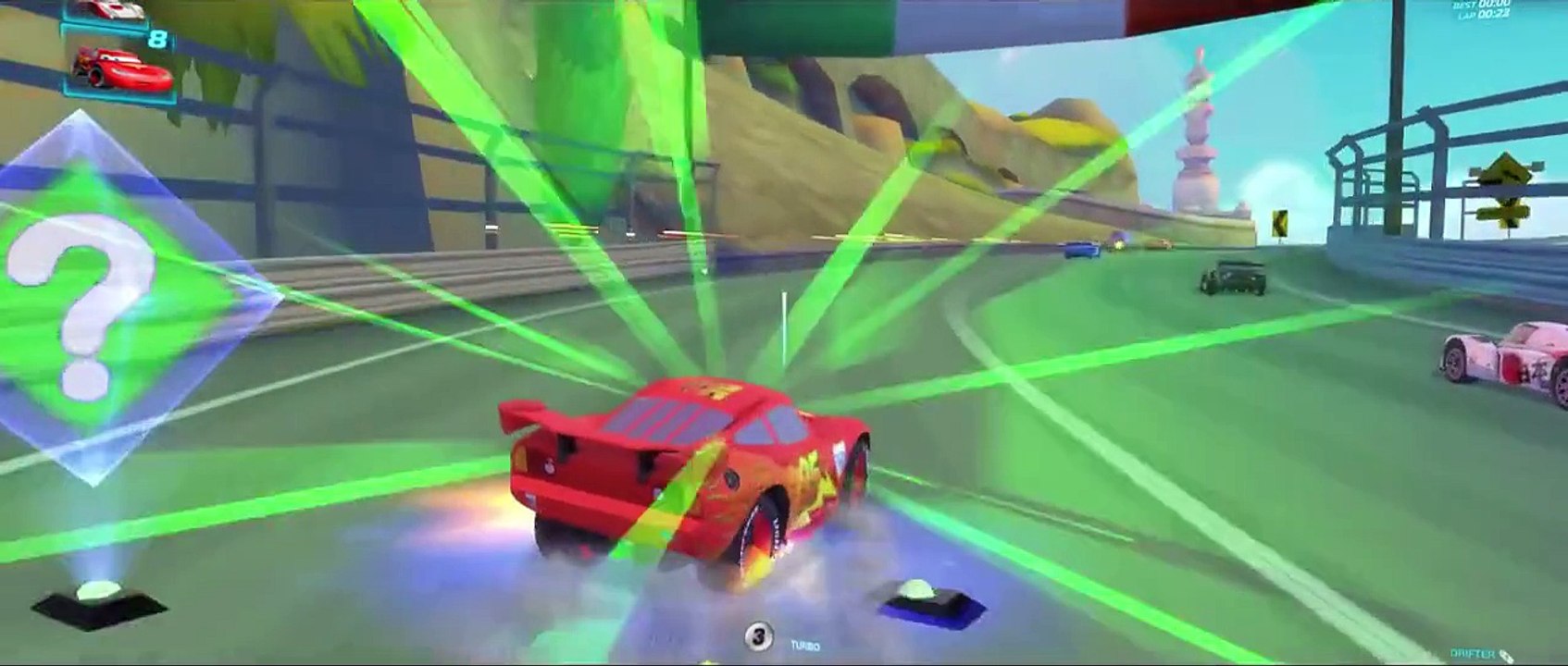 *NEW* Nursery Rhymes with Lightning McQueen Cars 2 HD Battle Race Gameplay Funny Disney Pixar Cars