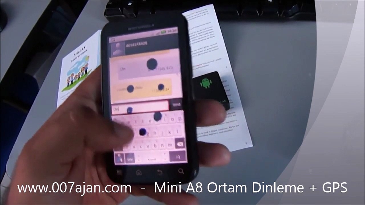 mini A8 Ortam dinleme Casus Böcek GPS kişi, araç takip tracker