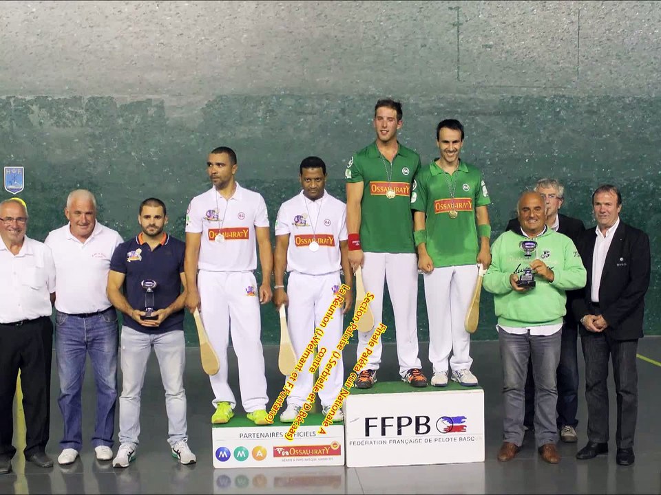 Finale Paléta cuir Nationale A - Pau (Bécaas et Serbielle) contre la Réunion (Fontano et Welmant)