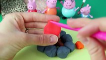 Peppa Pig Play Doh Camping Sleeping Bags Fire Pit Tent Sleepover Daddy Pig Mummy Pig Disne