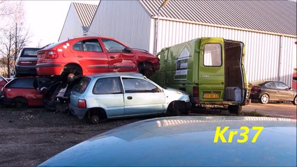 Extreme crash test avec Volvo 850
