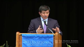 Turkish Foreign Minister Ahmet Davutoglu speaking at the University of Chicago Part 2 of 4