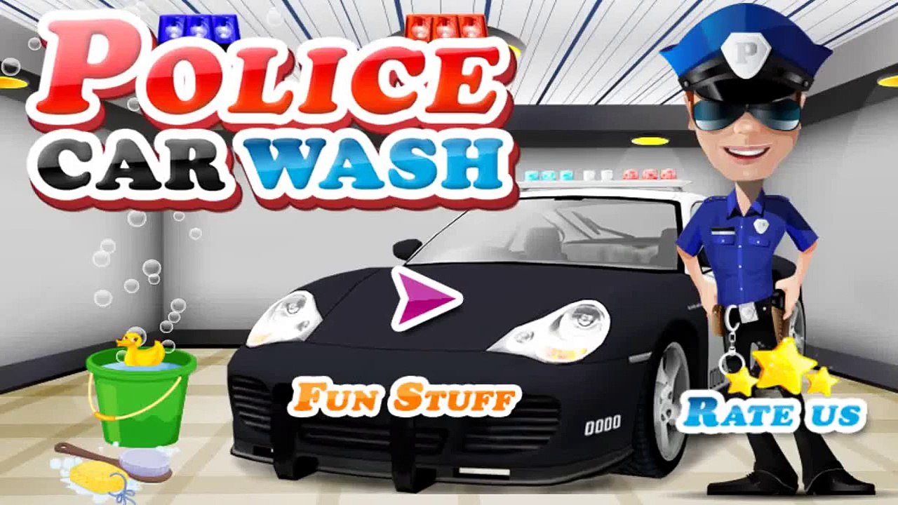 Police Car Wash - Toy Factory - car wash Trucks For Kids