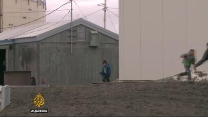 Alaskan town falling into the sea