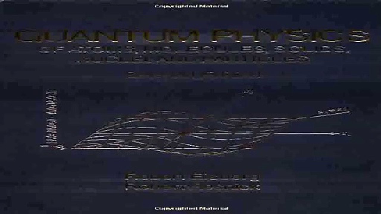 Quantum Physics Of Atoms Molecules Solids Nuclei And Particles Pdf