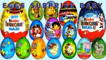 60 Surprise eggs Kinder Surprise Dora the Explorer Peppa Pig Mickey Mouse clubhouse Tom and Jerry