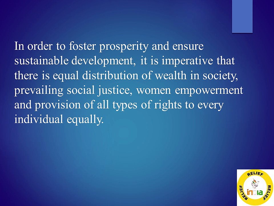 Relief India Trust… striving hard for Better Tomorrow