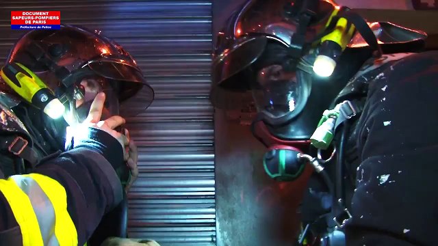 Incendie mortel à Paris : l'intervention des sapeurs-pompiers