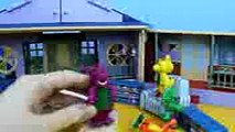 barney friends schoolhouse playset disney pixar cars lightning mcqueen mater crash into barney part