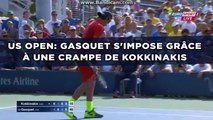 US Open: Gasquet s'impose grâce à une crampe de Kokkinakis