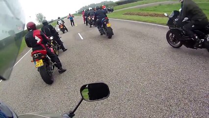 Aprilia RSV vs Suzuki Bandit 1250 - Drag race (HD)