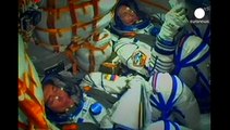 La nave rusa Soyuz viaja hacia la Estación Espacial Internacional