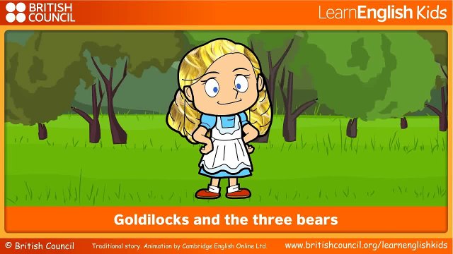 Goldilocks and the three bears Kids Stories LearnEnglish Kids British  Council - video Dailymotion