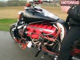 V12 Motorrad Umbau mit 435 PS