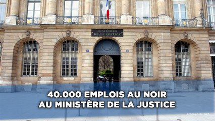 Le ministère de la Justice épinglé pour 40.000 emplois au noir