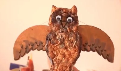 Kartondan Baykuş Yapımı