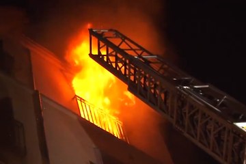 Les images de l'incendie rue Myrha
