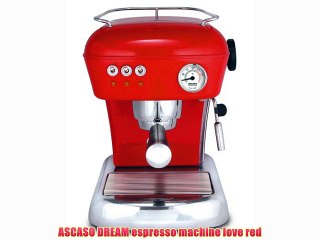 ASCASO DREAM espresso machine love red