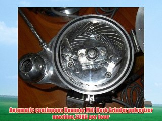 Automatic continuous Hammer Mill Herb Grinderpulverizer machine20KG per hour