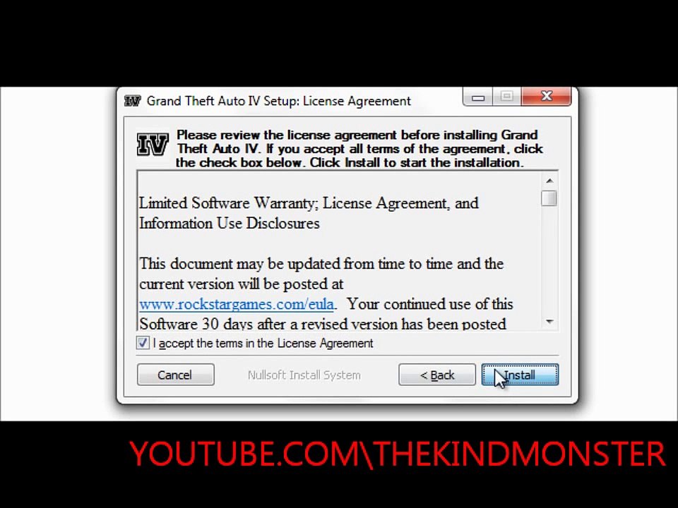 تثبيت لعبة GTA IV مع الكراك المناسب وباتش إزالة التقطيع