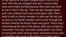 DREAM OF BLOOD MOON / 3 MOONS / EARTH / PLANETS