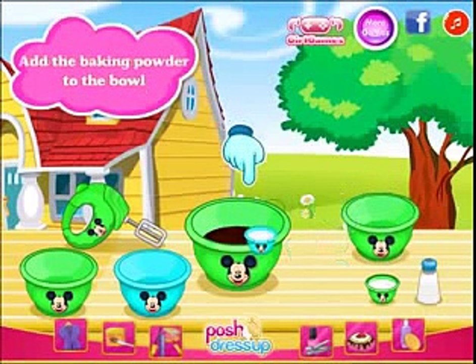 Mickey Mouse Jeux de Gâteau de Jeux de Cuisine Jeux de coiffure jeux