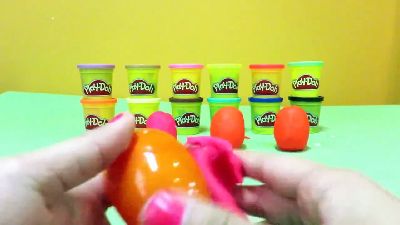 Minnie Mouse Peppa Pig SLEEPOVER Sofia the First Play Doh Surprise Eggs Disney Frozen Elsa