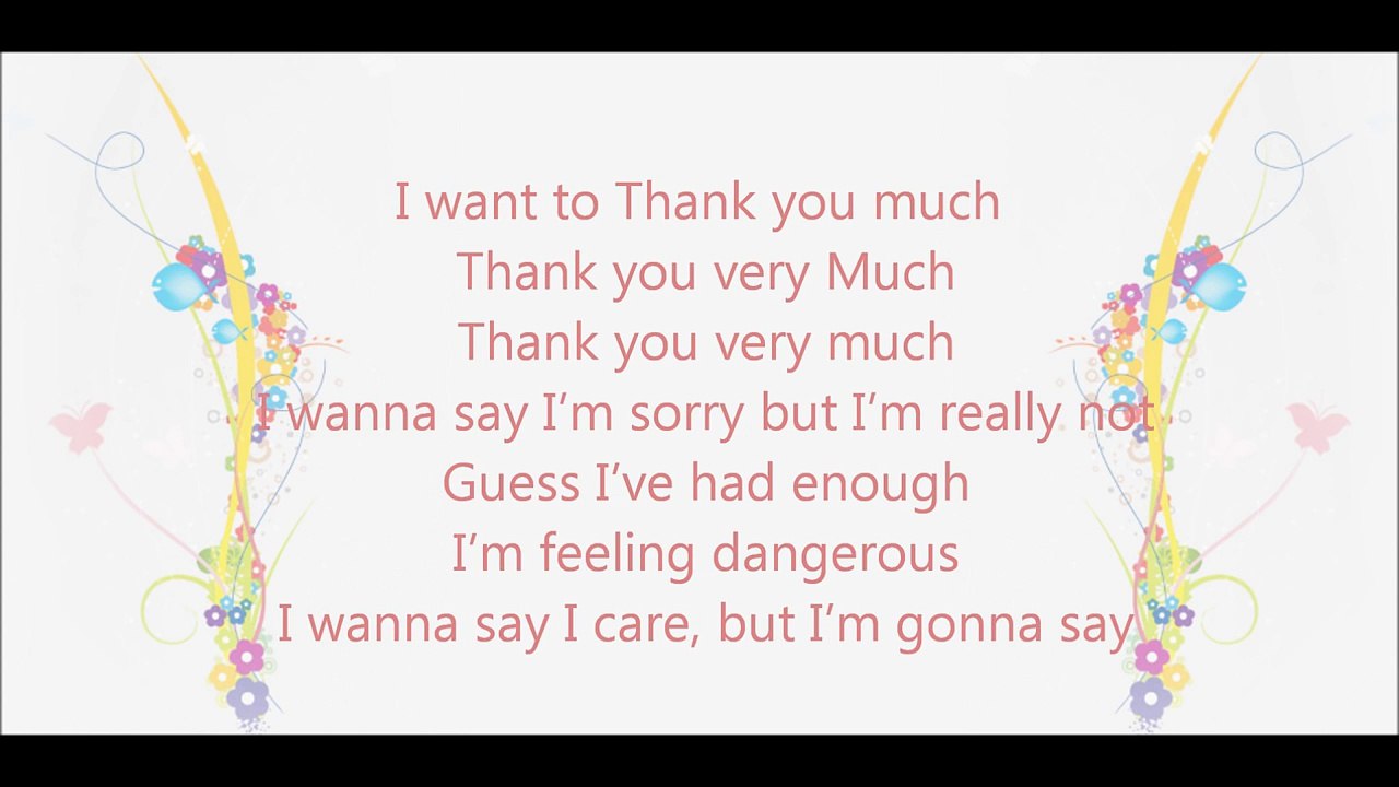 Margaret- Thank You Very Much