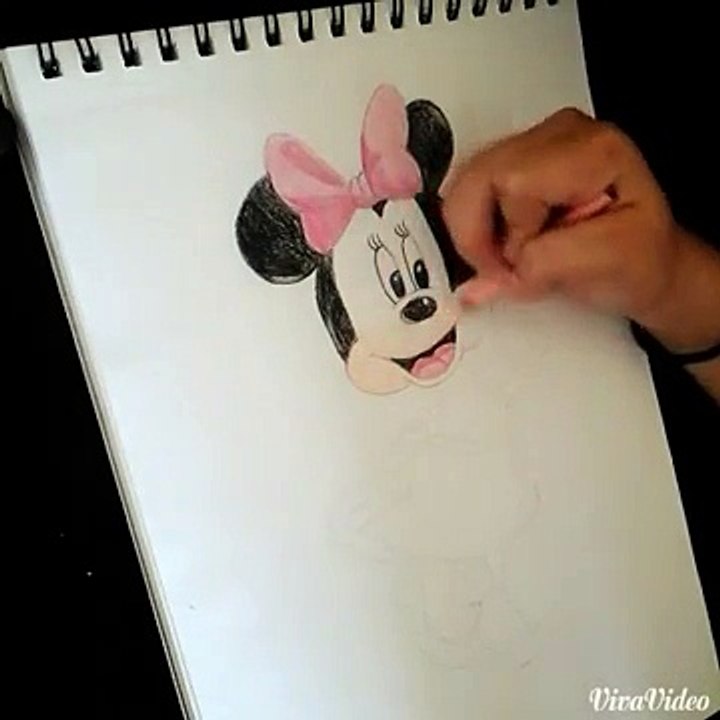 Drawing Minnie Mouse/ Dibujando a Minnie Mouse~ Fl