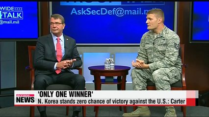 N. Korea stands zero chance of victory against the U.S.: Carter