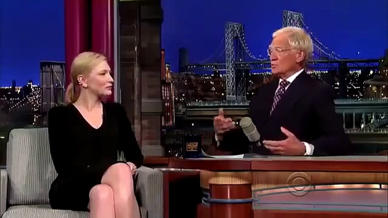 Cate Blanchett on David Letterman 22 July, 2013