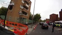 Pedestrian filmed pushing cyclist off her bike