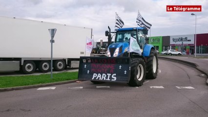 Crise agricole. Le convoi du Conquet est en Seine-Maritime