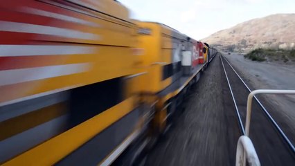 Winter train cab ride in New Zealand