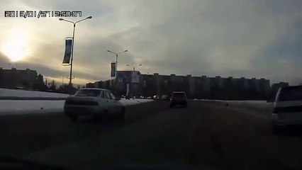 Russian Road Rager Takes Out An Innocent Door