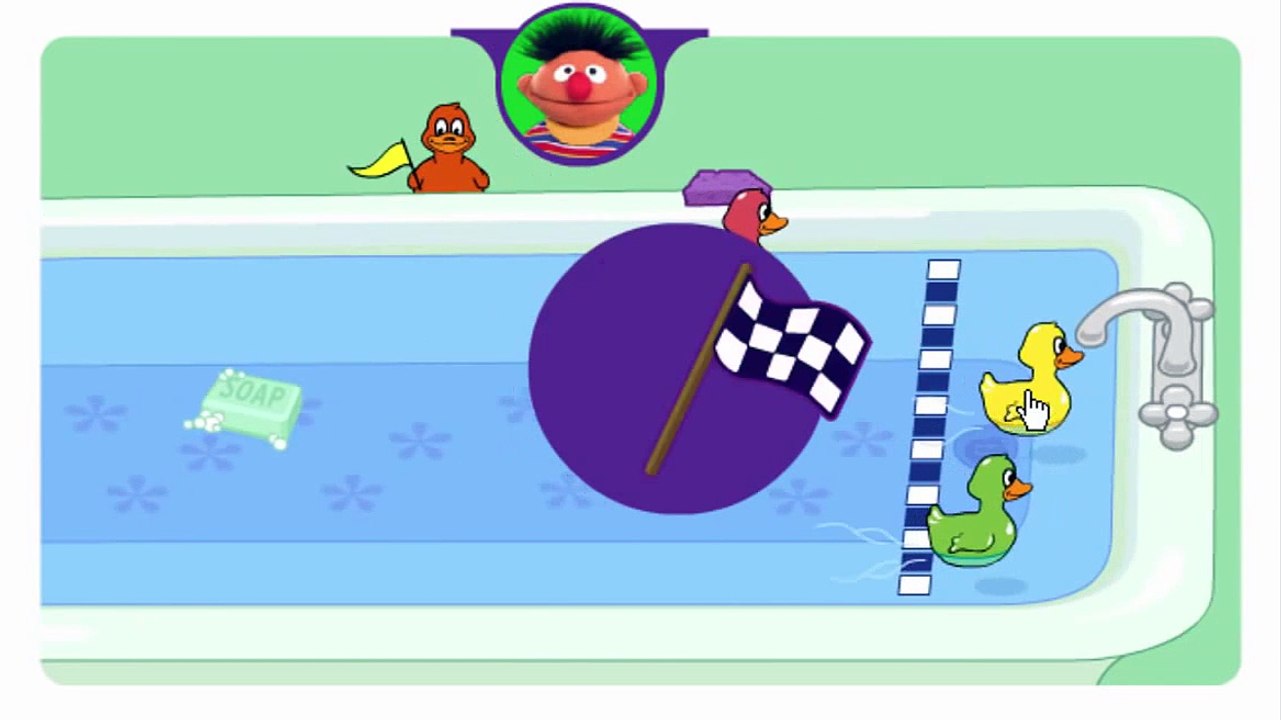 Play With Me Sesame Duckie Races Cartoon Animation Sprout PBS Kids Game Play Walkthrough