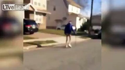 'Sir, Your Balls Are Hanging And It's Freezing!' Lady Helps Naked Old Man