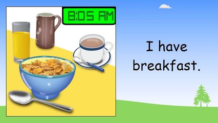 Daily routine in English   Beginner English Lessons for Children