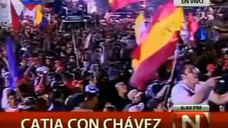 Hugo Chávez en dolor extremo en Catia