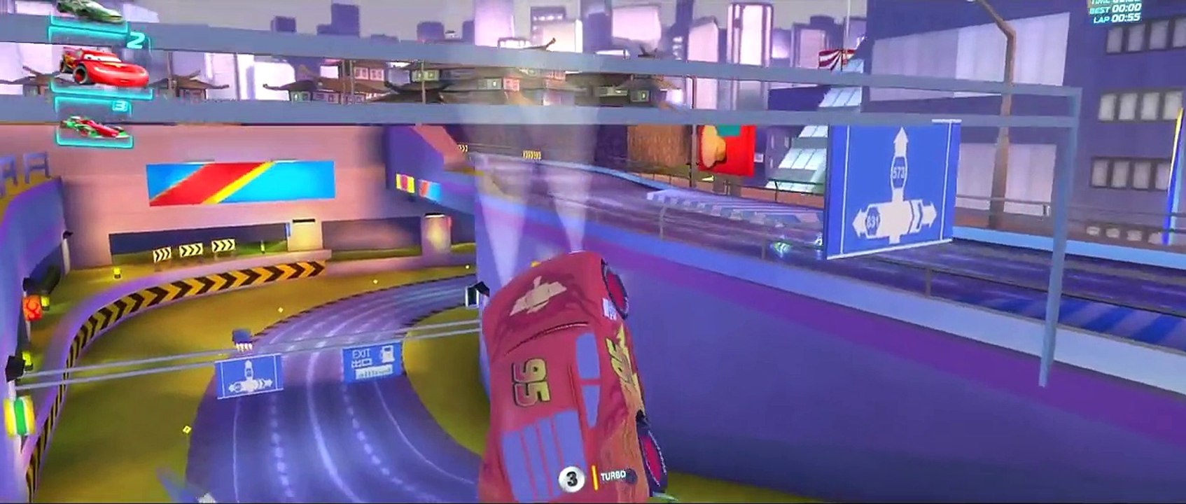 STUNNING Lightning Mcqueen Cars Racing Francesco Bernoulli and Tow Mater Guido in CARS 2 Game!