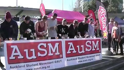 Competitive Eater Takes on the Boys