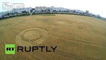 Russia: Drone captures crop circles 10 years after appearing at SAME farm
