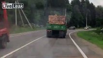 In Mother Russia even Trucks are Drunk