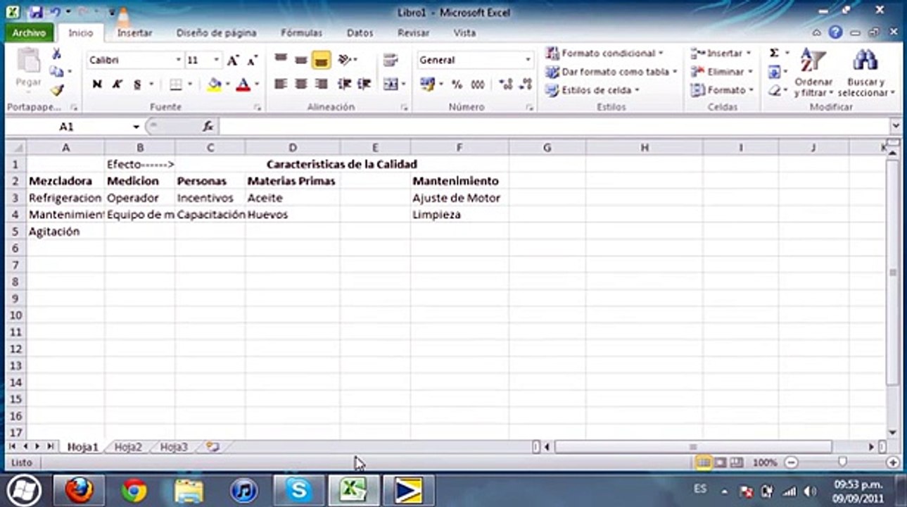 Diagrama de Causa y Efecto en Minitab