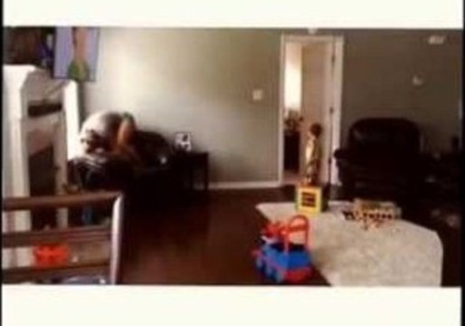 Mom Picks the Best Spot When Playing Hide-and-Seek