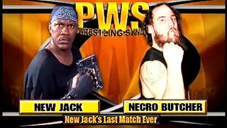 Necro Butcher vs New Jack - Retirement Match - Pro Wrestling Syndicate PWS Super Card